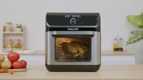 Review nồi chiên không dầu Kalite KL-Q12 khi dùng để nướng gà nguyên con