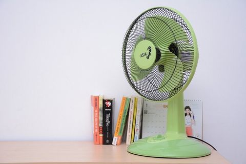Quạt bàn Asia B12001 lá mạ
