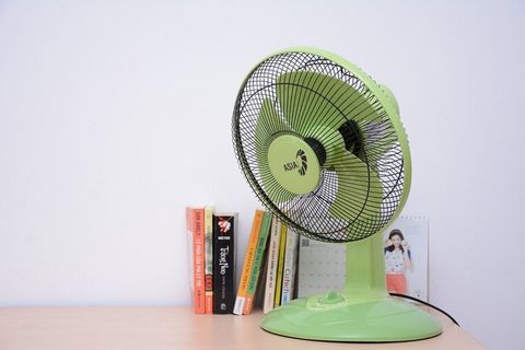 Quạt bàn Asia B12001 lá mạ