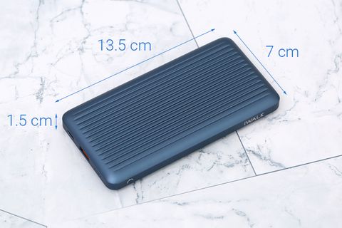 Pin sạc dự phòng Polymer 10000mAh Type C PD QC3.0 iWALK UBC10000PS Xanh