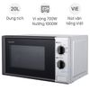 Lò vi sóng có nướng Sharp R-G225VN-BK 20 lít