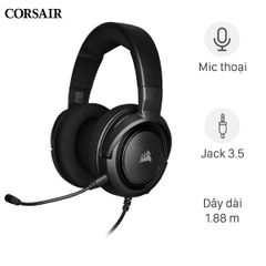  Tai nghe chụp tai Gaming Corsair HS35 Stereo Carbon Đen 