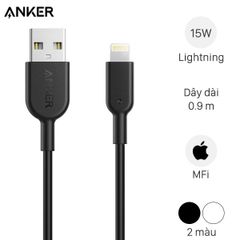  Cáp Lightning MFI 0.9m Anker Powerline II A8432 