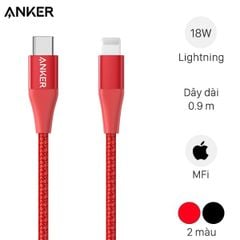  Cáp Type C - Lightning MFI 0.9m Anker PowerLine+ II A8652 