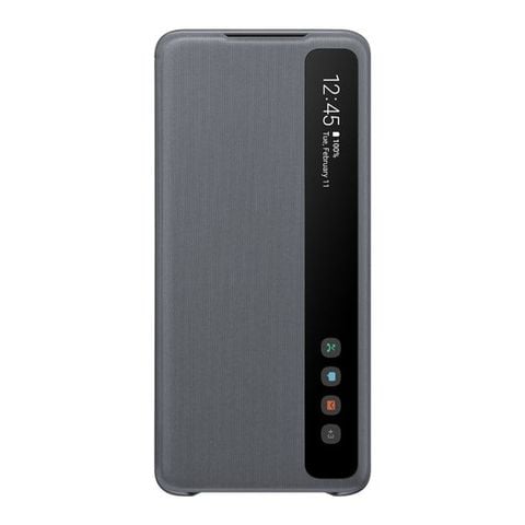 Bao da Galaxy S20 Ultra nắp gập Clear View Cover Samsung Xám