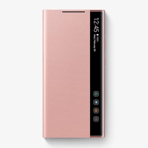 Bao da Galaxy Note 20 Ultra Samsung Nắp gập Clear View Nâu Đồng