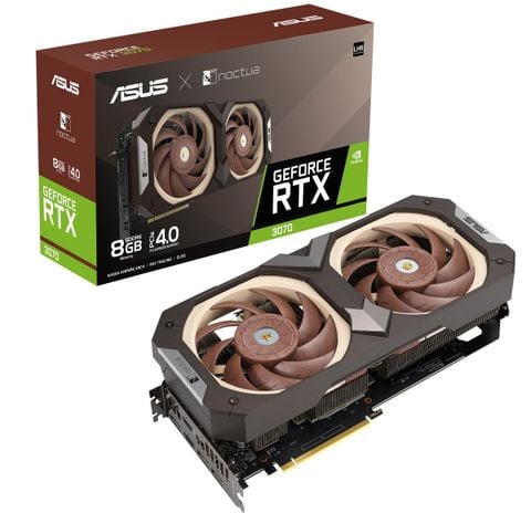 Ra Mắt Card Đồ Họa Asus Geforce Rtx 3070 Noctua Màu Nâu Be Cổ Điển