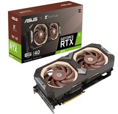 Ra Mắt Card Đồ Họa Asus Geforce Rtx 3070 Noctua Màu Nâu Be Cổ Điển 