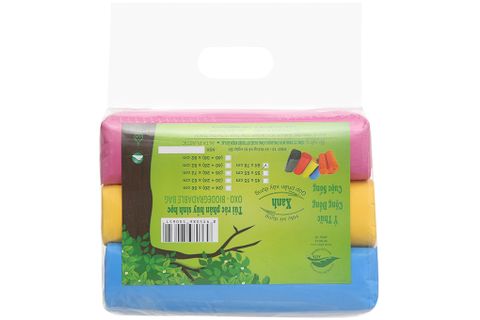 3 cuộn túi đựng rác tự hủy sinh học Alta 78 x 64 cm (1kg)