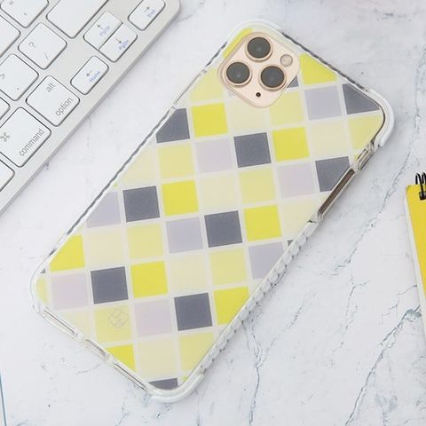 Ốp lưng iPhone 11 Pro Max dẻo Rainbowkit JM CN01 Họa tiết vàng xám