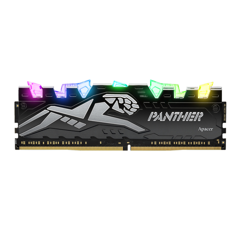 RAM Apacer Panther Rage RGB Silver-Golden AURA2 8GB – 2666MHz