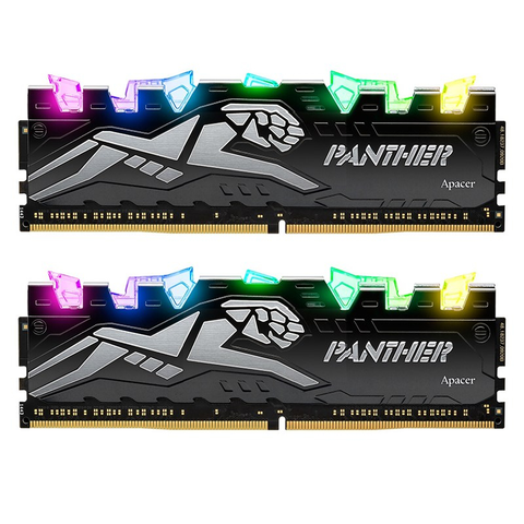 RAM Apacer Panther Rage RGB Silver-Golden AURA2 16GB (2x8GB) – 3000MHz