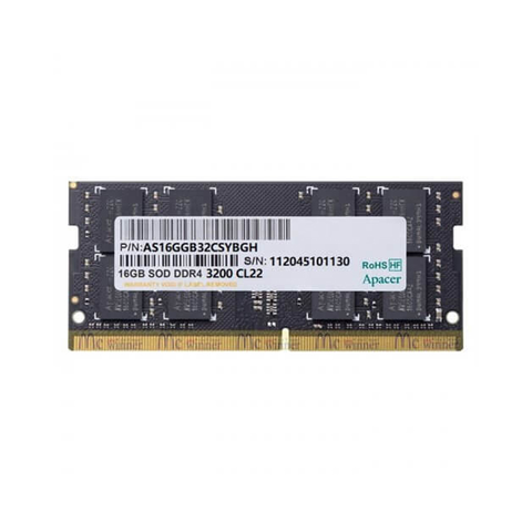 RAM APACER SO-DIMM 16G DDR4 – 3200MHZ (ES.16G21.GSH)