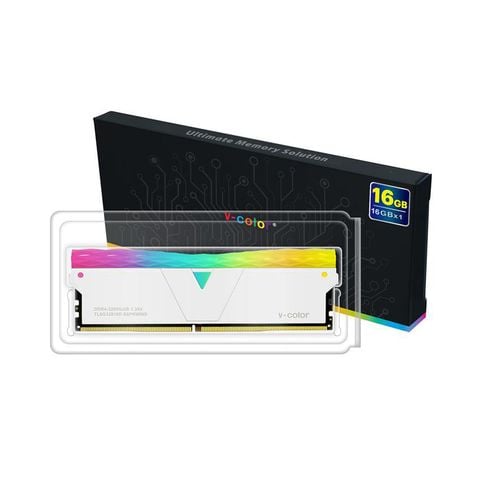 Ram Desktop V-color Prism Pro Rgb White 16gb (1x16gb) Ddr4 3200mhz
