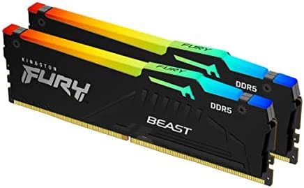 Ram Kingston Fury Beast Rgb 64gb 5600 Ddr5 Kf556c40bbak2-64