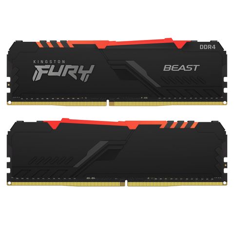 Ram Kingston Fury Beast Rgb Ddr4 3600mhz (kf436c17bbak2/16)