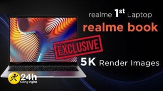 Realme Book lộ ảnh render và video 360 độ: Thiết kế đơn giản, dùng CPU Intel thế hệ 11, giá sinh viên