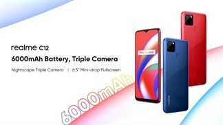 Realme C12 ra mắt: 3 camera sau, dùng chip giống Realme C11 và C15, pin khủng 6.000 mAh, giá chỉ 2.9 triệu đồng