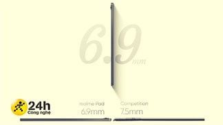 Realme Pad chính thức được ấn định ngày ra mắt: Máy tính bảng đầu tiên của Realme với độ mỏng chỉ 6.9mm