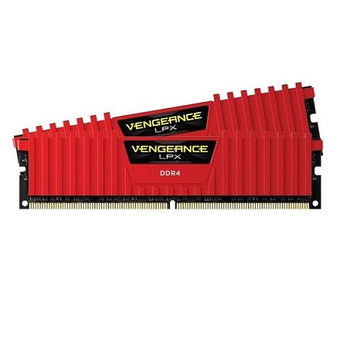 Vengeance® Lpx 8Gb (2X4Gb) Ddr4 Dram 2400Mhz C16 - Red