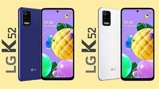 LG K52 lộ ảnh render, tiết lộ thiết kế mặt trước và sau, hai phiên bản màu sắc và có 4 camera sau hình chữ nhật