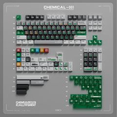  Set Keycap Chemical 001 - Xuyên Led | Cherry Profile - PBT DyeSub - 173 Keys 