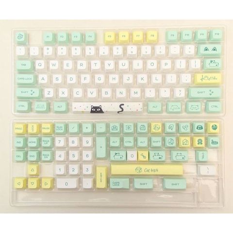 Set Keycaps Weird Cat | XDA profile - PBT Dyesub - 131 keys