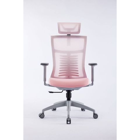 Ghế công thái học Warrior WEC502 Pink & Gray