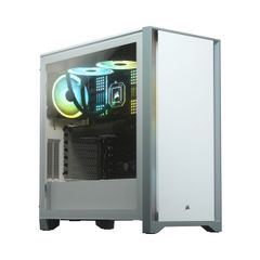  Case Corsair 4000d Tempered Glass White Cc-9011199-ww 