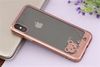 Ốp lưng iPhone X Nhựa dẻo Footprint JM ROSE GOLD Hình gấu