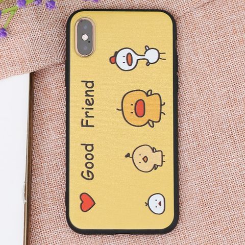 Ốp lưng iPhone XS nhựa dẻo UV printing OSMIA CKTG242 Bạn tốt