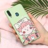 Ốp lưng Galaxy A20s Nhựa dẻo UV Printing JM JML026 Cute Xanh