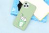 Ốp lưng iPhone 11 Pro Nhựa dẻo UV CKTG852 Mèo ly Xanh lá