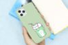Ốp lưng iPhone 11 Pro Nhựa dẻo UV CKTG852 Mèo ly Xanh lá