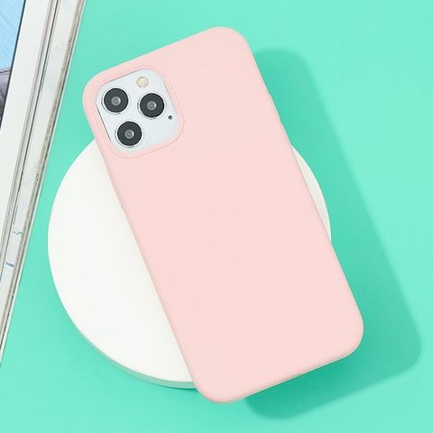 Ốp lưng iPhone 12/12 Pro Nhựa dẻo Liquid Silicone Case COSANO Hồng nhạt