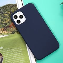  Ốp lưng iPhone 12/12 Pro Nhựa dẻo Liquid Silicone Case COSANO Navy 