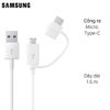 Cáp 2 in 1 Micro Type-C 1.5 m Samsung EP-DG930D