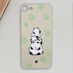  Ốp lưng iPhone 7 - iPhone 8 Nhựa cứng viền dẻo Mirror Fun II JM JM161125 Gấu trắng 