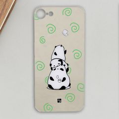  Ốp lưng iPhone 7 - iPhone 8 Nhựa cứng viền dẻo Mirror Fun II JM JM161125 Gấu trắng 