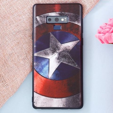 Ốp lưng Note 9 nhựa dẻo UV printing OSMIA CKTG141 Captain America