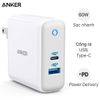 Adapter sạc 2 cổng USB Type C PD 60W Anker PowerPort Atom III A2322 Trắng
