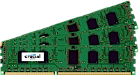  Crucial 6Gb Kit (2Gbx3) Ddr3 Pc3-12800 Registered Ecc 1.35V 256Meg X 72 