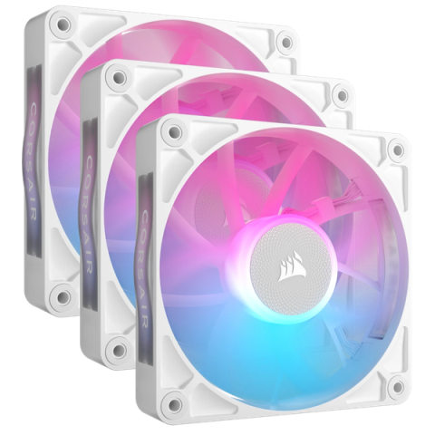 Bộ 3 quạt Corsair iCUE Link RX120 RGB White (CO-9051022-WW)