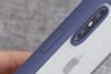 Ốp lưng iPhone X-XS Nhựa cứng viền dẻo Jelly Slim COSANO xanh navy