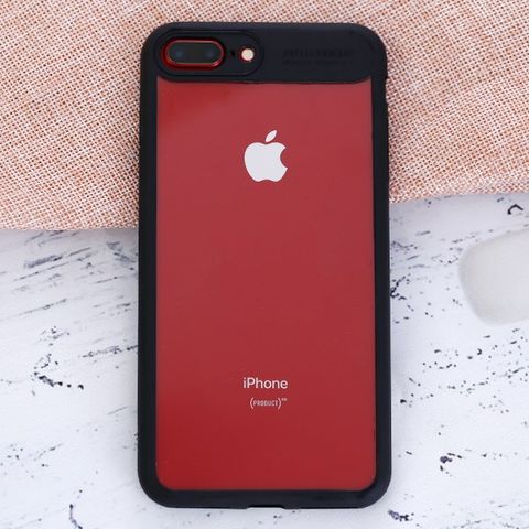 Ốp lưng iPhone 7 Plus/ 8 Plus Nhựa cứng viền dẻo Pure III JM Đen