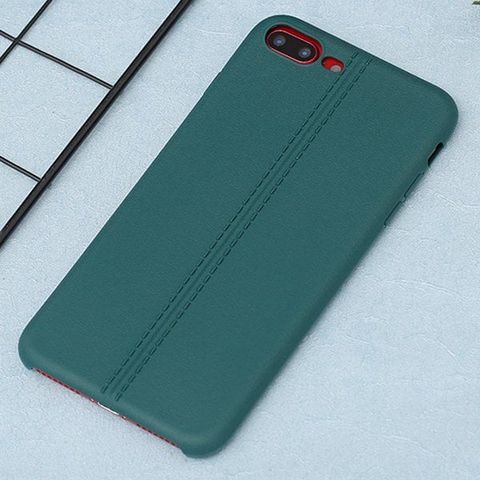 Ốp lưng iPhone 7 Plus/ 8 Plus nhựa dẻo Double line OSMIA Xanh rừng thẳm