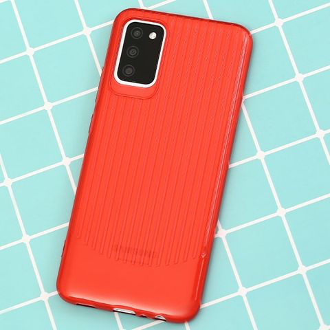 Ốp lưng Galaxy A02S Nhựa dẻo Glaze TPU Case COSANO Đỏ