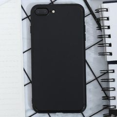  Ốp lưng iPhone 7/8+ nhựa dẻo Matte solid OSMIA Đen 