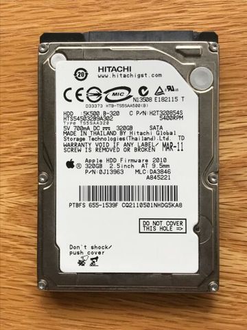 Hdd  320GB  Hitachi   Sata