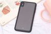 Ốp lưng iPhone XS Max nhựa cứng viền dẻo Glass simple II JM Đen